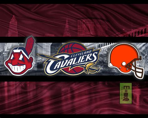 Cleveland Sports Teams Poster 2 Cleveland Cavaliers Cleveland Indian