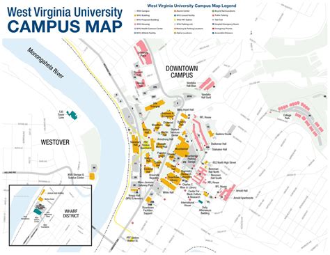 Wvu Downtown Campus Map World Map Gray