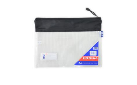 Ar ملف شفاف A4 سحاب أسود En Zipper Bag A4 Black Dbassa