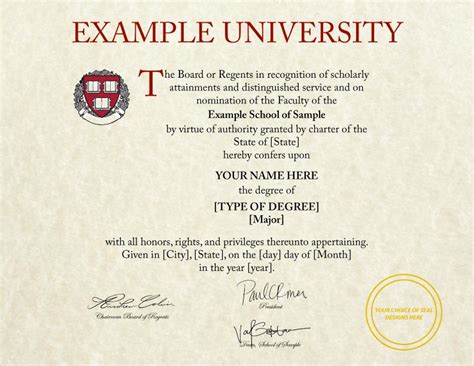 Fake Diploma Certificate Template 8 Best Templates Ideas