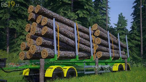 Fliegl Log Trailer V 30 Fs19 Mods Farming Simulator 19 Mods