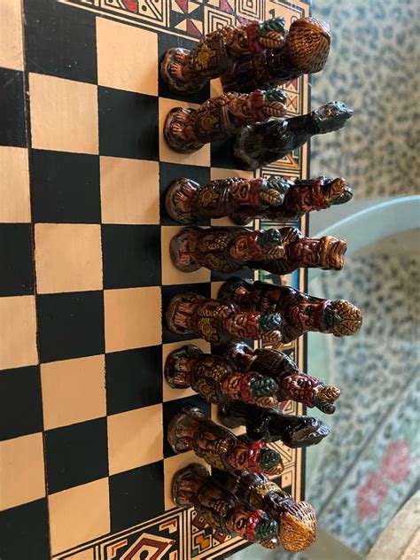 This Traveling Chess Set Measures 8” Square When Its Open The Tallest