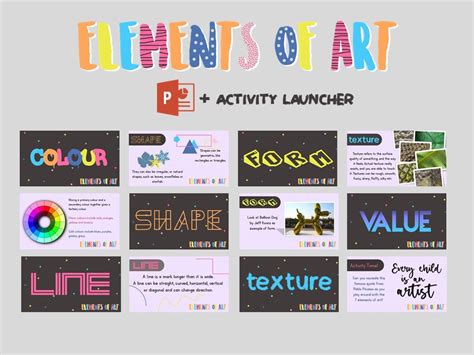 Elements Of Art Powerpoint And Activity Starter Teaching Resources