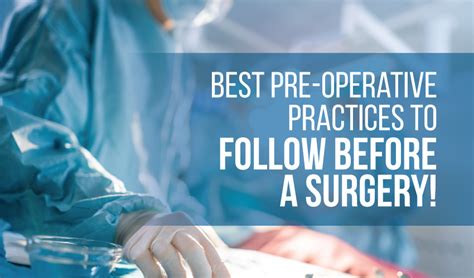 Best Pre Operative Practices To Follow Before A Surgery Kogland