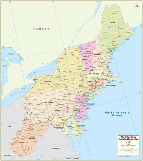 30 Map Of Northeast Usa Maps Database Source
