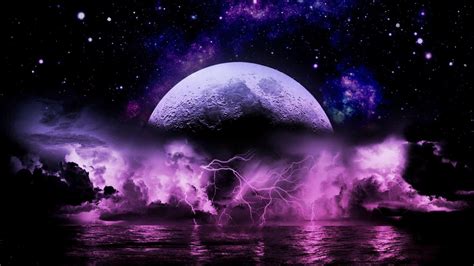 Pink And Purple Moon Wallpapers Top Free Pink And Purple Moon