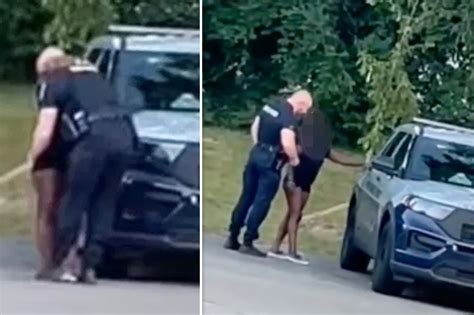 Us Police Suspend Officer Caught In Viral Video Kissing Scantily Clad