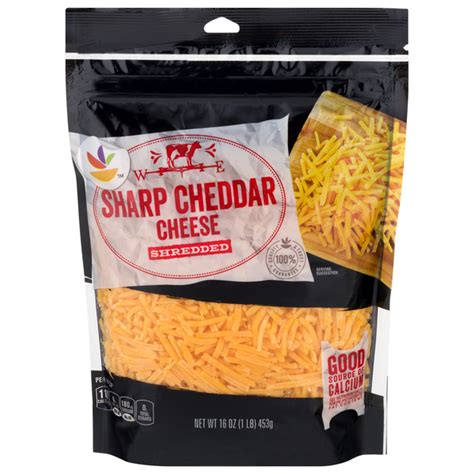 save on our brand shredded cheese cheddar sharp order online delivery martin s