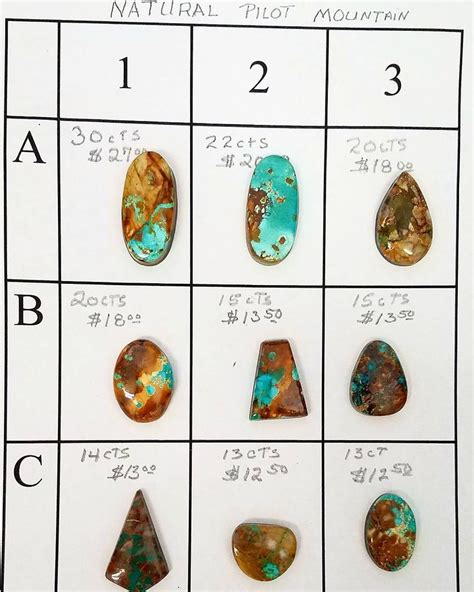 These Are Natural Pilot Mountain Cabochons From Nevada The Stone In 1a