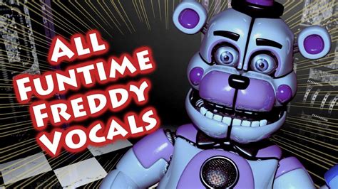 All Funtime Freddy Voice Lines Custom Night And Night 2 Sister Location