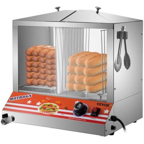 Vevor 1200w Commercial Hot Dog Hut Steamer Electric Top Loading Food