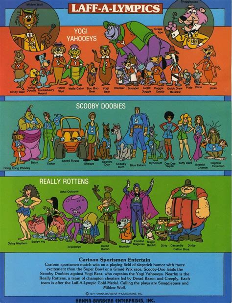 Hanna Barbera Laff A Lympics 1977 Old School Cartoons Classic