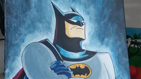 Batman In Acrylics How To Paint Batman Acrylic Painting For