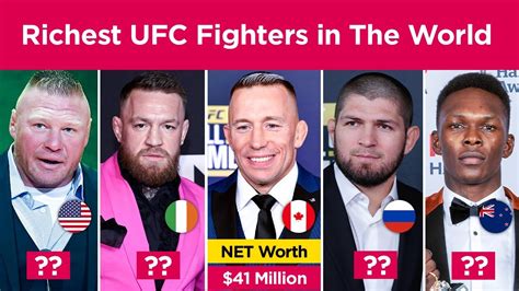 Top 11 Richest Ufc Fighters In The World 2023 Youtube