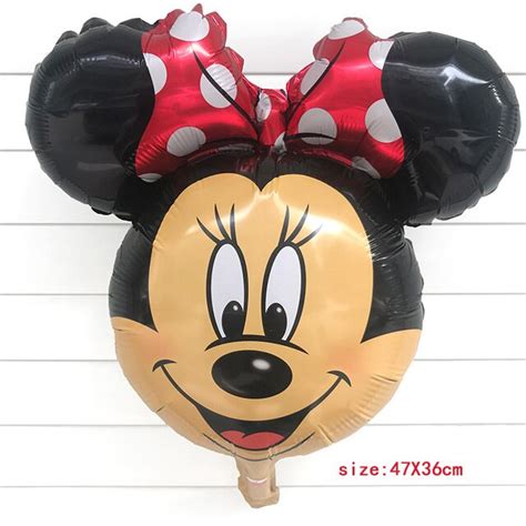 Free Shipping 1pc Mini 4736cm Mickey Mouse Head Balloons Aluminum Foil