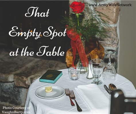 That Empty Chair At The Table Army Wife Network Missing Man Table