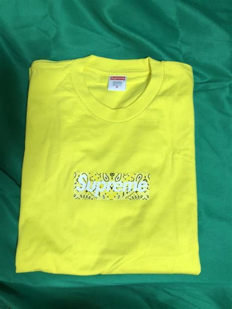 Supreme Bandana Box Logo Tee Yellow イエロー Fw19 Week17 Mediummサイズ｜売買された