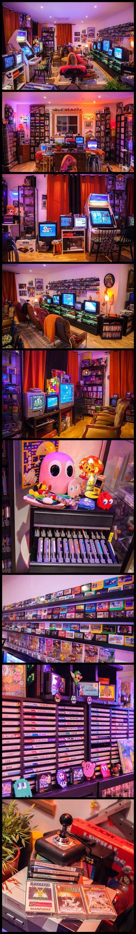 Amazing Retro Game Room Setup Via Heidi Stopxwhispering Tons Of