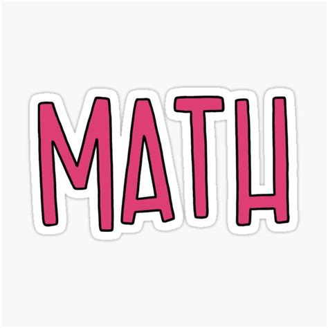 Math Sticker For Sale By Savannah Yager2 Redbubble