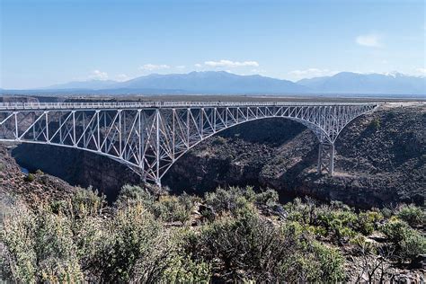 Rio Grande Gorge Bridge Near Taos New Mexico Photograph By Debra Martz