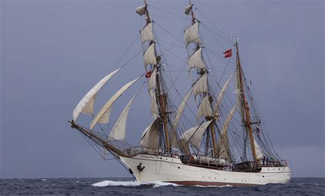 A Beautiful Shot Of The Barque Europa During The Transatlantic Race