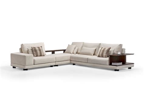 Sofa With Wooden Arms Lucca Customizable Sectional Sofa