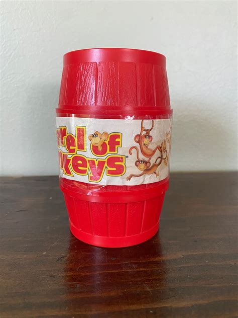 Vintage Milton Bradley Barrel Of Monkeys Red Toy Classic Etsy