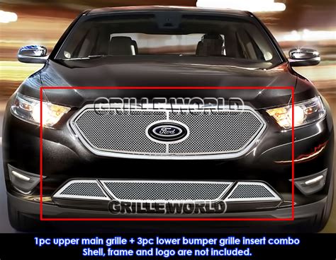 Fits 2013 2019 Ford Taurus Sho With Honeycomb Bumper Stainless Mesh