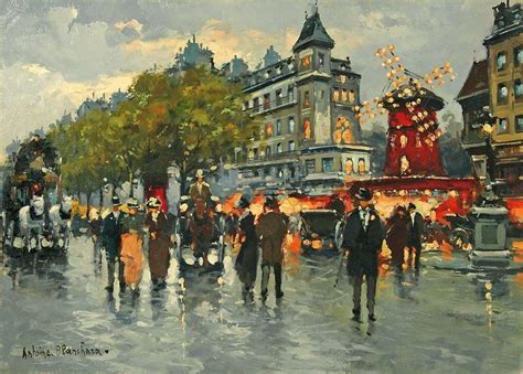 Le Moulin Rouge Paris Painting Impressionism Art Shop Art Prints