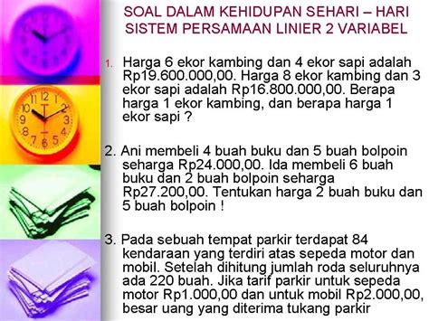 Contoh Soal Cerita Aljabar Dalam Kehidupan Sehari Hari Kumpulan Hot