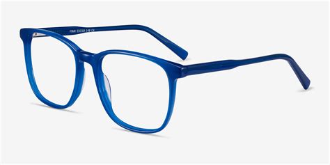 finn square blue glasses for men eyebuydirect