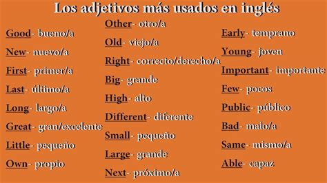 Que Es Un Adjetivo En Ingles Y Ejemplos Ejemplo Sencillo Images And