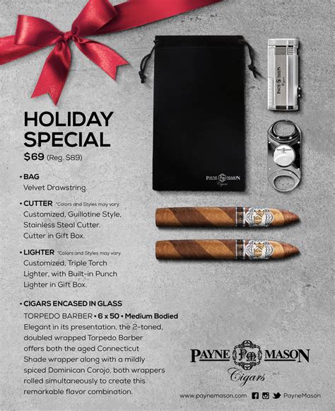 NE Holiday Bag Co Branding PAYNE MASON CIGARS