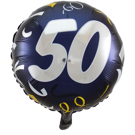 Heb je een cadeau nodig omdat iemand in je omgeving 50 jaar wordt? 50 Jaar Stijlvol Feest Folieballon - 45cm