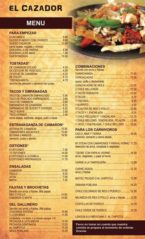 Mexican Food Menus In Spanish Food Ideas Mexican Food Recipes