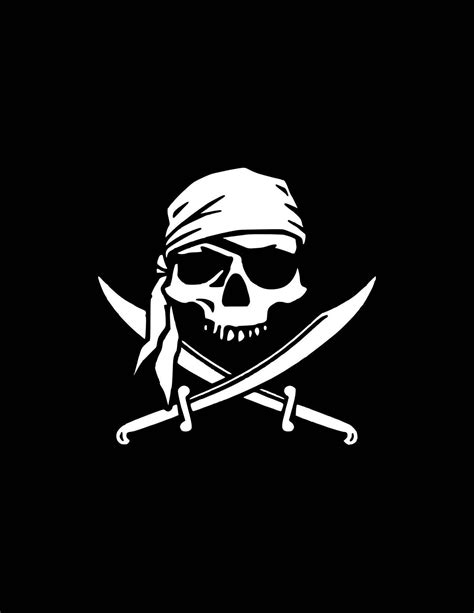 Pirate Skull Decalpirate Skull And Crossbones Car Decal Etsy