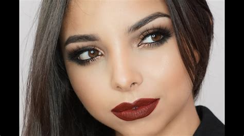 How To Smokey Eyes And Red Lips Valentines Day Inspired Look Youtube
