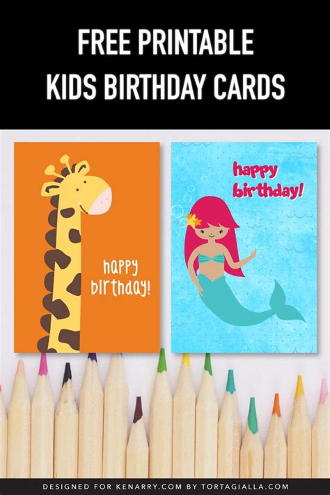 Happy Birthday Cards To Print For Kids