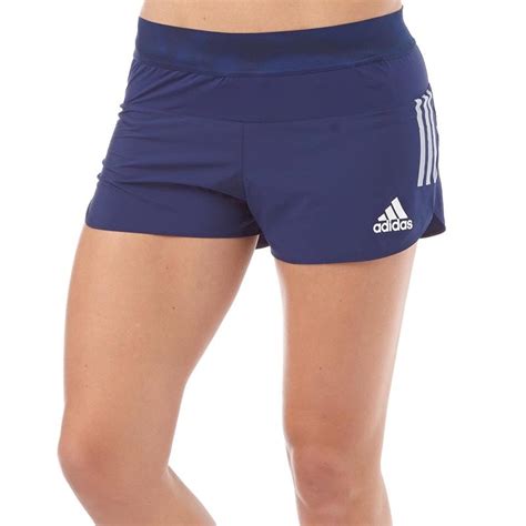 Buy Adidas Womens Adizero 3 Takumi Split Running Shorts Marine Blue