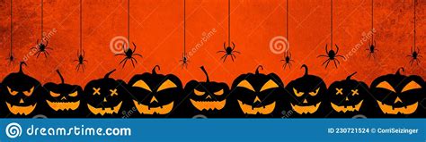 Halloween Background Banner Wide Panoramic Panorama Template