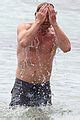 Simon Baker Looks Fit Going For A Dip In The Ocean Photo 4508520