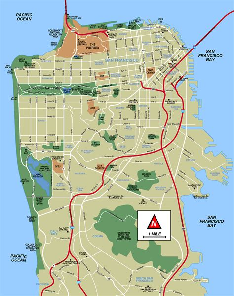 San Francisco Cityfull Map Pictures