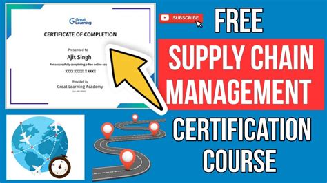Free Supply Chain Management Certification Course Free Courses