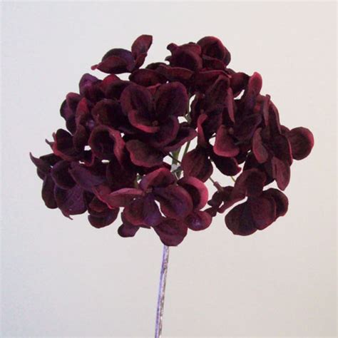 Artificial Roses Stem Burgundy No Leaves 44cm Artificial Flowers