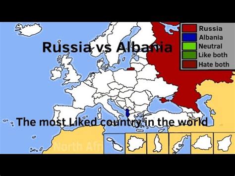 Russia Vs Albania The Most Liked Country In The World YouTube