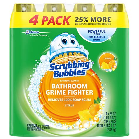 Product Of Scrubbing Bubbles Foaming Bathroom Cleaner 25 Oz 4 Pk
