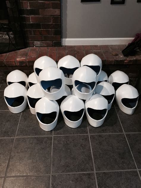 Made These Space Helmets Out Of Foam For Our Space Unit And Painted Them