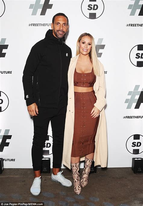 Kate Wright And Rio Ferdinand Attend Sports Launch Daily Mail Online