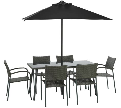 Garden chairs and sun loungers at argos. Buy Argos Home Cusco Rattan 6 Seater Dining Set - Brown ...