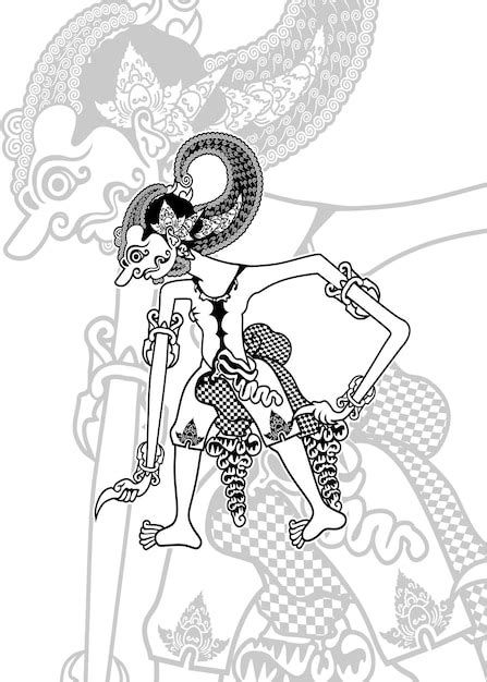 Premium Vector Wayang Bima Or Werkudara Is One Of The Puppet Characters In Java And India